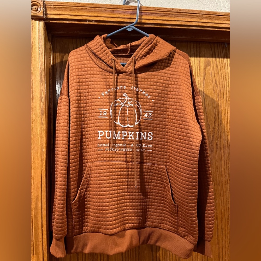 Women’s pumpkin hoodie size XXL see pictures for measurements